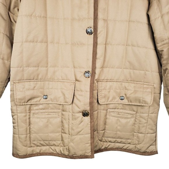 Jaclyn Smith Tan Quilted Lightweight Chore Coat - Picture 5 of 12